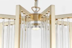 Lampadario a sospensione moderno di metallo colore oro MANHATTAN W8