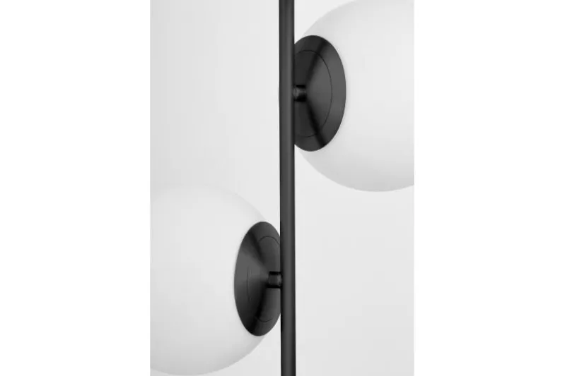 Lampadario a sospensione nero 4 sfere STELVIO W4