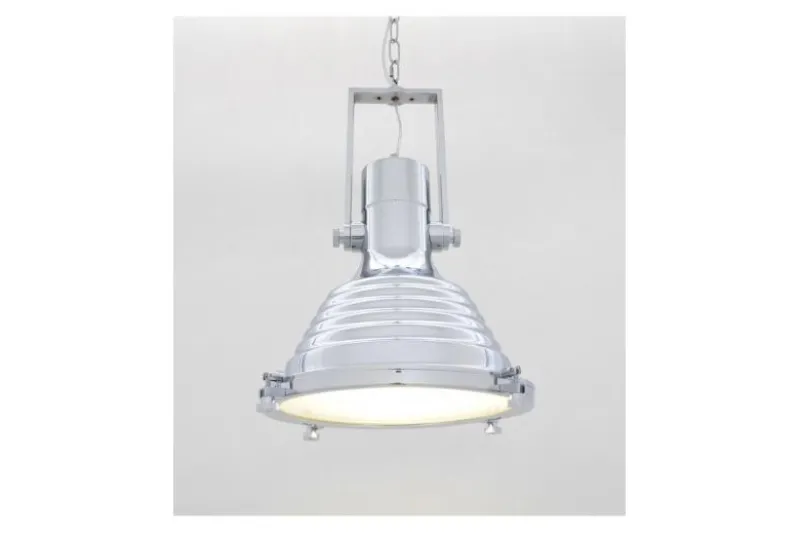 Lampadario a sospensione stile industriale Botti Cromato