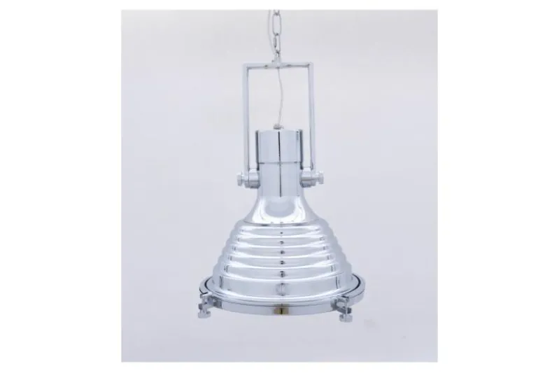 Lampadario a sospensione stile industriale Botti Cromato