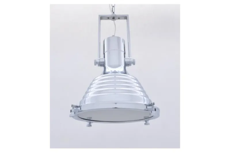 Lampadario a sospensione stile industriale Botti Cromato