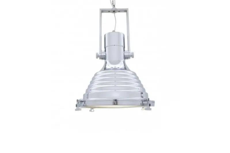 Lampadario a sospensione stile industriale Botti Cromato