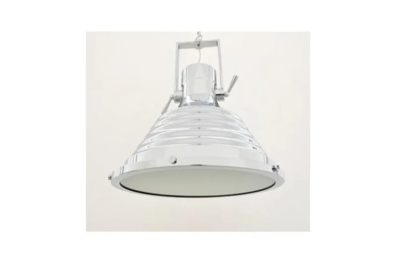 Lampadario a sospensione stile industriale Braggi Big Cromato