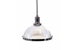 Lampadario a sospensione stile industriale Brico Cromato