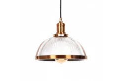 Lampadario a sospensione stile industriale Brico Ottone
