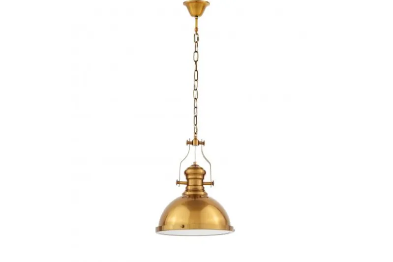 Lampadario a sospensione stile industriale Ettore Ottone