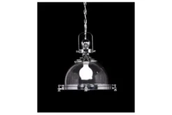 Lampadario a sospensione stile industriale Falco Cromato