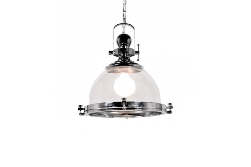 Lampadario a sospensione stile industriale Falco Cromato