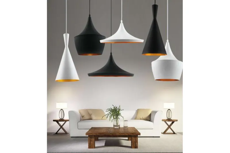Lampadario a sospensione stile industriale Foggi 12A Bianco