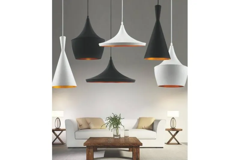 Lampadario a sospensione stile industriale Foggi 12A Nero