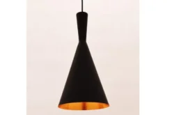 Lampadario a sospensione stile industriale Foggi 12A Nero