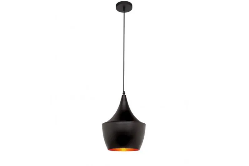 Lampadario a sospensione stile industriale Foggi 12B Nero