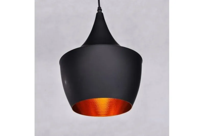 Lampadario a sospensione stile industriale Foggi 12B Nero