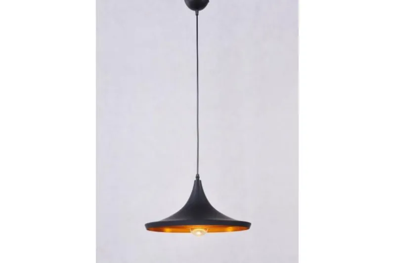 Lampadario a sospensione stile industriale Foggi 12C Nero