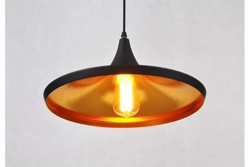 Lampadario a sospensione stile industriale Foggi 12C Nero