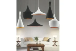Lampadario a sospensione stile industriale Foggi Trio Bianco