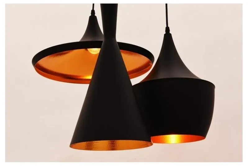 Lampadario a sospensione stile industriale Foggi W3 Nero