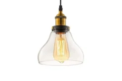 Lampadario a sospensione ZUBI in vetro Trasparente