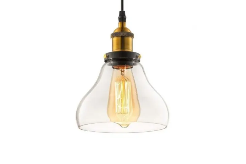 Lampadario a sospensione ZUBI in vetro Trasparente