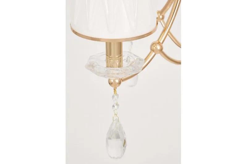 Lampadario classico oro e cristalli DOMINNI W4