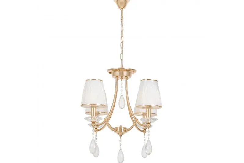 Lampadario classico oro e cristalli DOMINNI W4