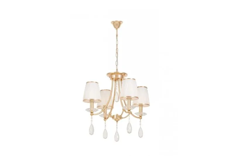 Lampadario classico oro e cristalli DOMINNI W4