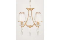 Lampadario classico oro e cristalli DOMINNI W4
