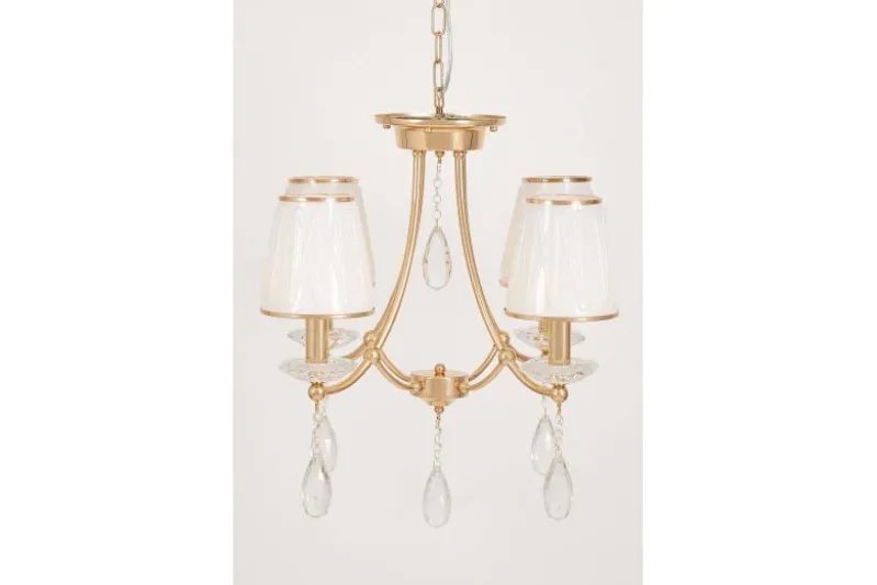 Lampadario classico oro e cristalli DOMINNI W4