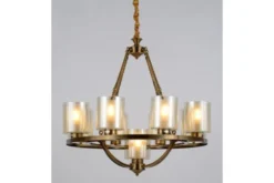 Lampadario colore ottone SANTINI W9