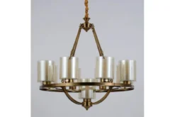 Lampadario colore ottone SANTINI W9