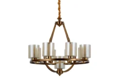 Lampadario colore ottone SANTINI W9