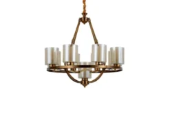 Lampadario colore ottone SANTINI W9