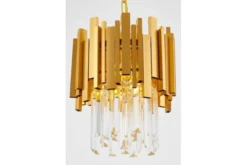 LAMPADARIO CRISTALLO CLASSICO ORO FERA D25