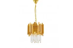 LAMPADARIO CRISTALLO CLASSICO ORO FERA D25