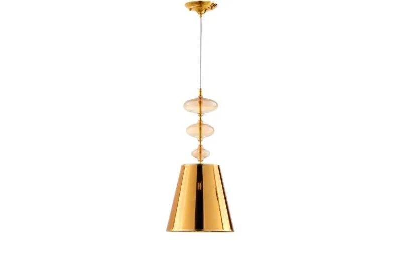 Lampadario design a sospensione colore oro