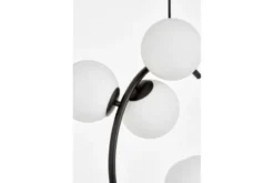 Lampadario design moderno semicircolare nero BONIO W6