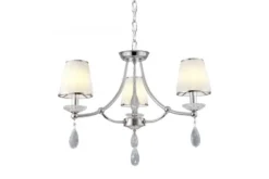 Lampadario di cristallo Dominni W3 Cromato