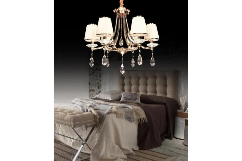 Lampadario di cristallo Dominni W6 Oro