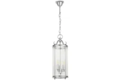 Lampadario di design moderno in metallo cromato e vetro BOSTON W3
