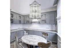 Lampadario di design moderno in metallo cromato e vetro BOSTON W6