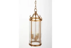 Lampadario di design moderno in ottone e vetro BOSTON W3