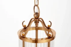 Lampadario di design moderno in ottone e vetro BOSTON W3