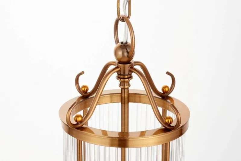 Lampadario di design moderno in ottone e vetro BOSTON W3