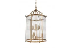 Lampadario di design moderno in ottone e vetro BOSTON W6