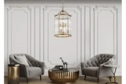 Lampadario di design moderno in ottone e vetro BOSTON W6
