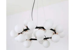Lampadario di design moderno 25 luci nero e oro caldo MARSIADA W25