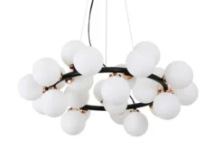 Lampadario di design moderno 25 luci nero e oro caldo MARSIADA W25