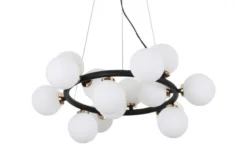Lampadario di design moderno 15 luci Nero Oro caldo MARSIADA W15