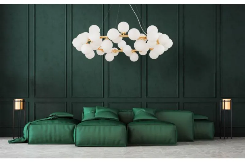 Lampadario di design moderno 40 luci oro caldo MARSIADA W40