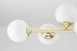 Lampadario dorato a sfera 8 punti luce FINO W8